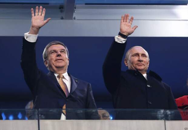 Путин на олимпиаде в Сочи