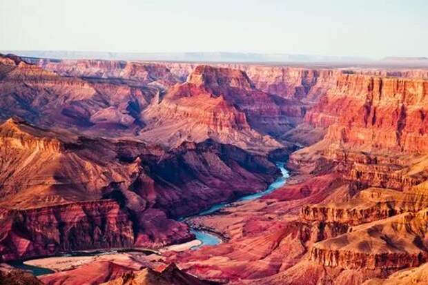Гранд-Каньон парк Arizona Каньон Природа фото 2000x1333 речка, река, штаты,...
