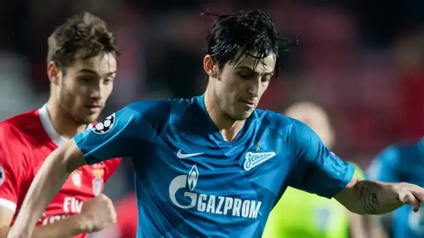 Футболист «Зенита» Азмун вошёл в историю после автогола в матче с «Бенфикой»