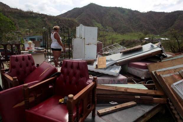 Ураган отрезал село в Пуэрто-Рико от внешнего мира