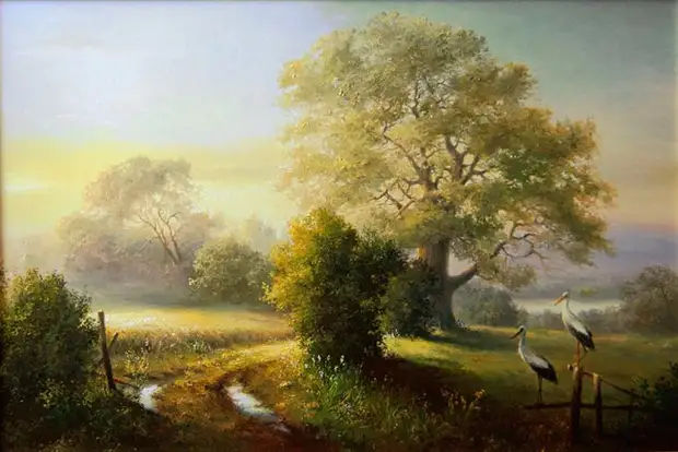Латвийский художник-пейзажист Jan Bartkevics (Ян Барткевич)