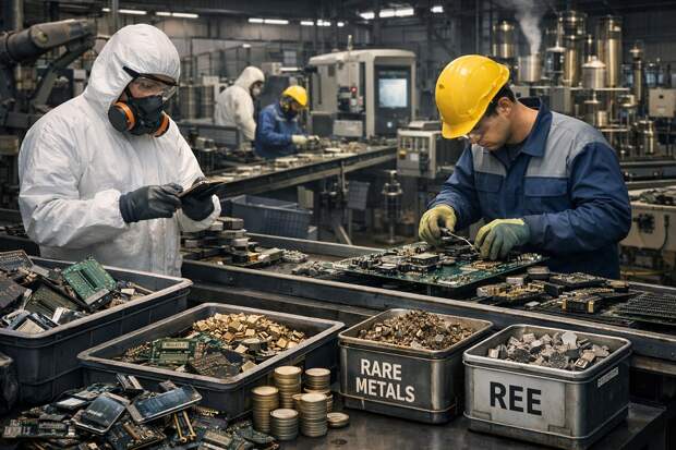 Редкоземельные металлы в России планируют добывать из электролома
