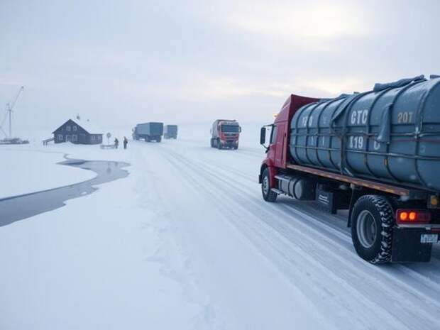 Таяние вечной мерзлоты в Арктике угрожает дорогам и постройкам