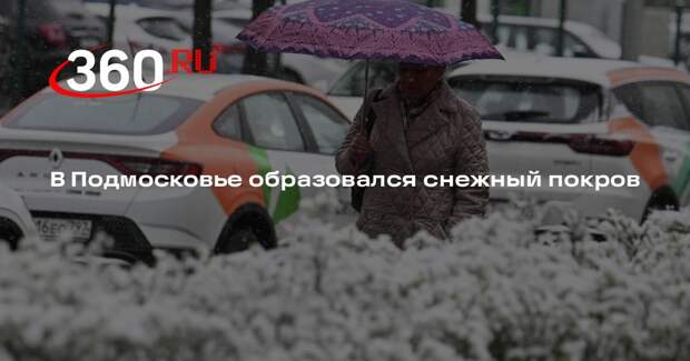 В Подмосковье образовался снежный покров
