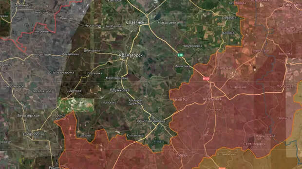 Армия РФ подходит к Славянску с двух направлений