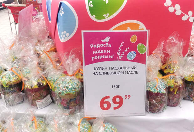 Почем куличи в магазине