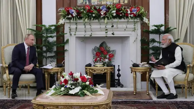 РИА Новости: переговоры Путина и Моди длились около 3,5 часа