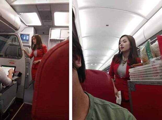 Парень сел на рейс AirAsia и нашёл самую красивую стюардессу в мире, история, красота, люди, рейс, самолет, стюардесса