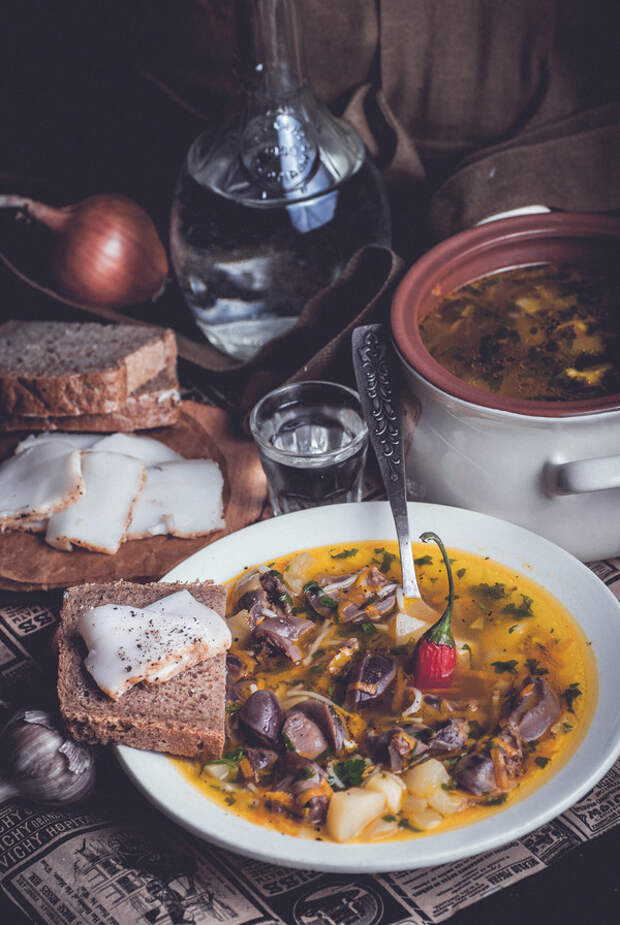 Суп с потрошками для Глеба Жеглова. "Литературная кухня" Литературная кухня, еда, своими руками, сделай сам, фото