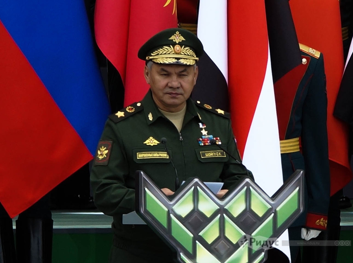 Министр обороны РФ Сергей Шойгу открывает Армейские международные игры 2019