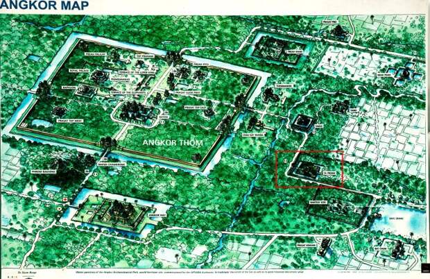 Камбоджийский храм Та Пром (Ta Prohm) и гигантские деревья