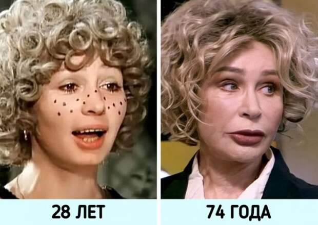 Отечественные знаменитости в молодости и сейчас