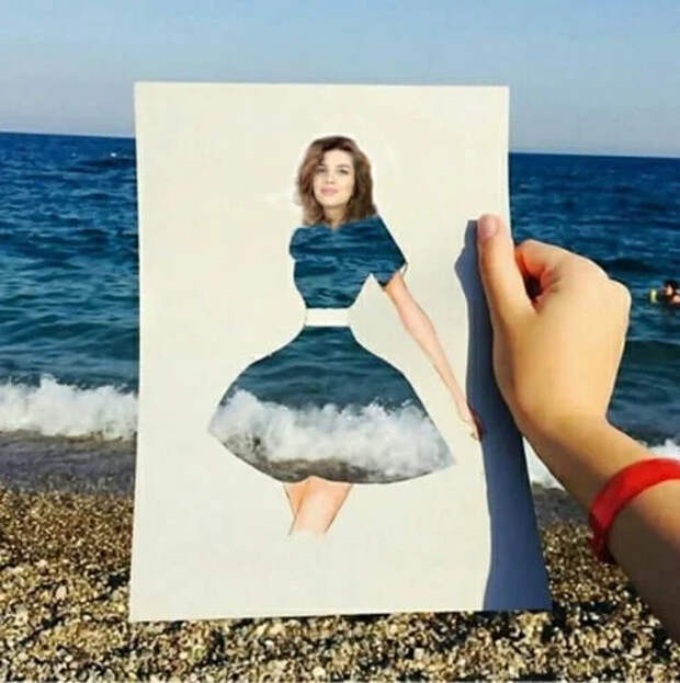 Женщина, фауна и небо