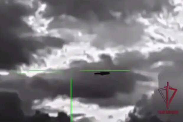 Росгвардия показала видео уничтожения БПЛА над российским регионом