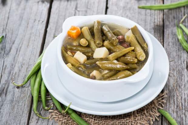 Карри из стручковой фасоли