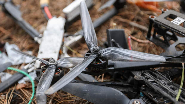 Российский морпех уничтожил дрон "Баба-яга" с помощью веревки