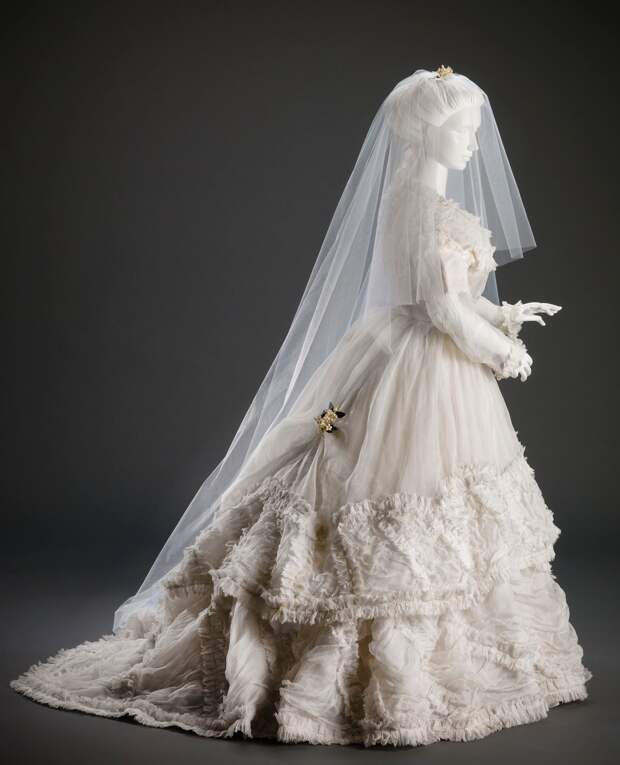 Свадебное платье, 1860е, из коллекции Художественного музея Цинциннати