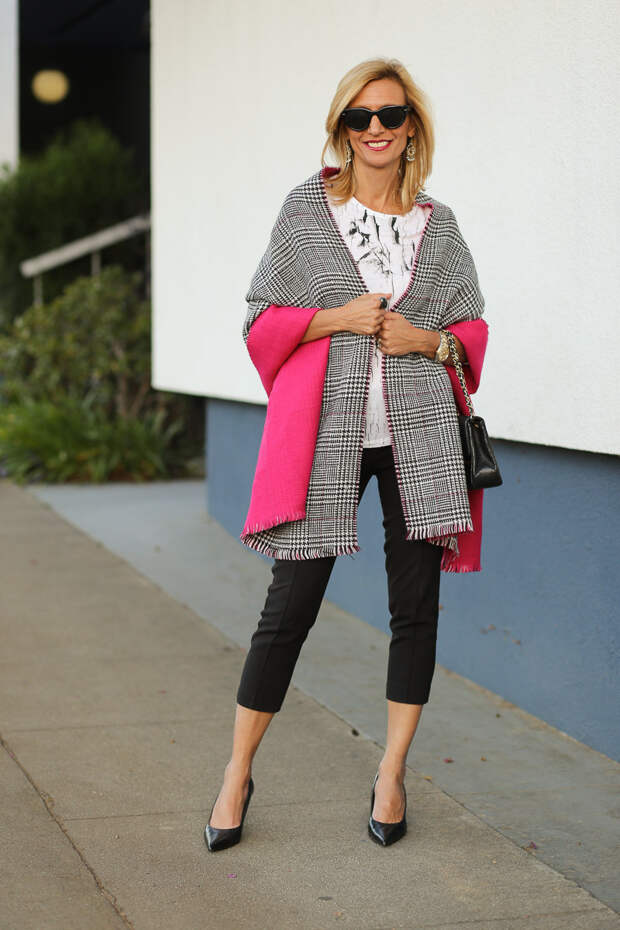 Jacket-Society-Reversible Houndstooth wraps-9487