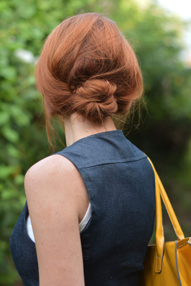 Not Dressed As Lamb: Loose, low bun #hairstyle