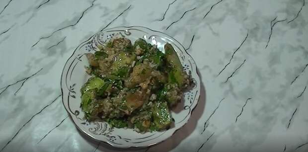 закуска из кабачков с чесноком