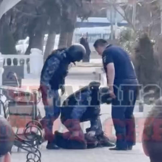 Стрельба у техникума в Анапе попала на видео