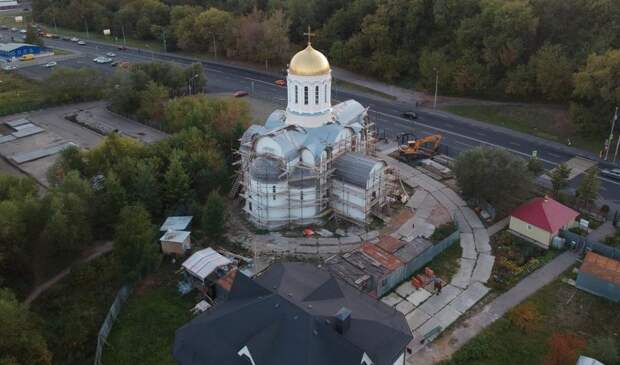 Сейчас строительство храма полностью завершено. Фото: сайт храма прп. Сергия Радонежского в Тушине