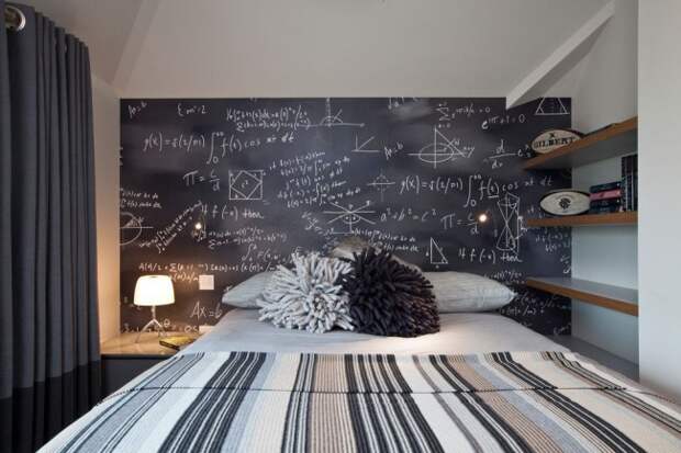 Спальня в современном стиле, сочетающая домашний уют и необычные, свежие дизайнерские идеи