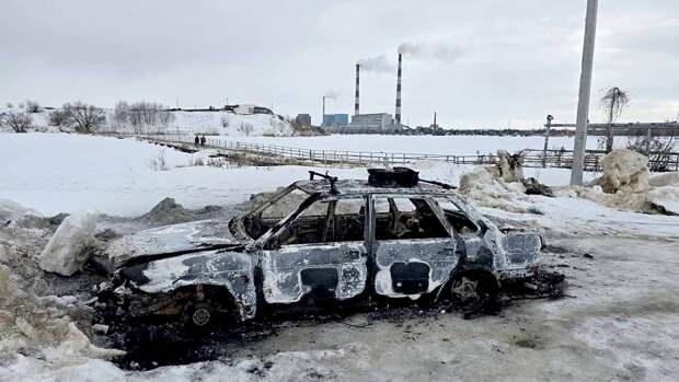 На рыбалке в Новомичуринске автомобиль сгорел на глазах владельца