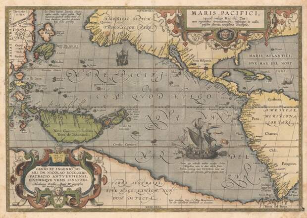 Карта Абрахама Ортелия, 1589 г.