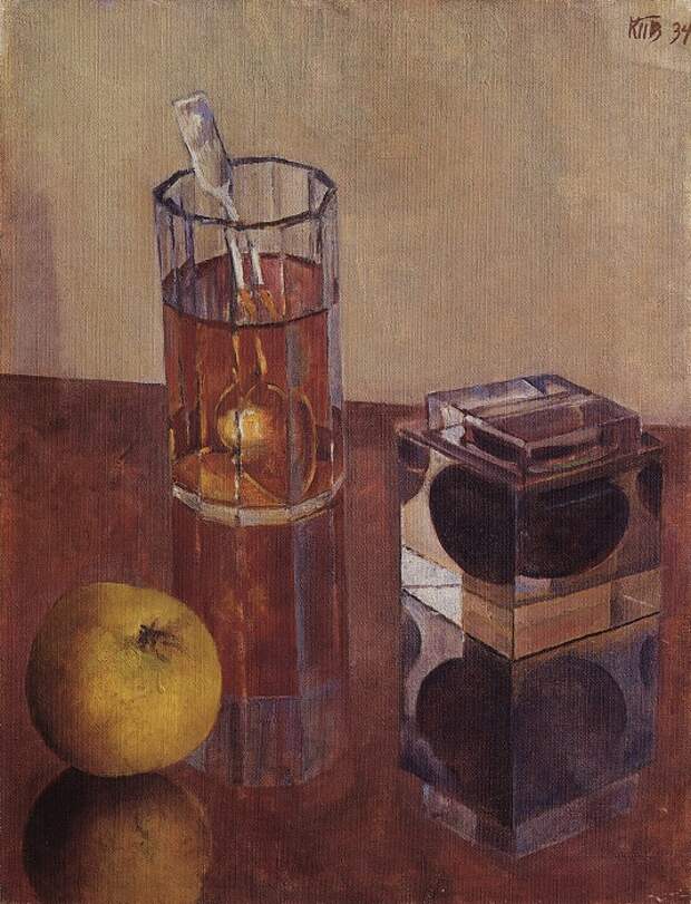 Натюрморт с чернильницей, 1934 (Государственный Русский Музей). Автор: Кузьма Петров-Водкин. Натюрморт с чернильницей, 1934 (Государственный Русский Музей). Автор: Кузьма Петров-Водкин.