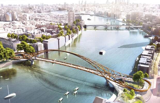 Проект будущего моста через Темзу.