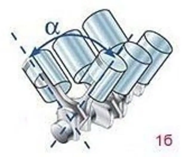 Двигатель v образный схема