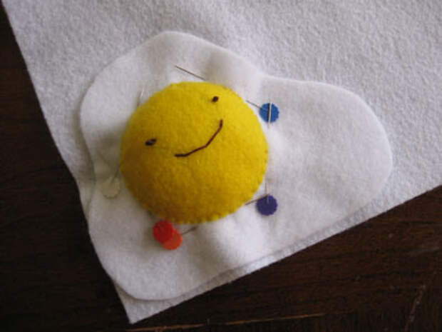 felt egg pincushion felt food