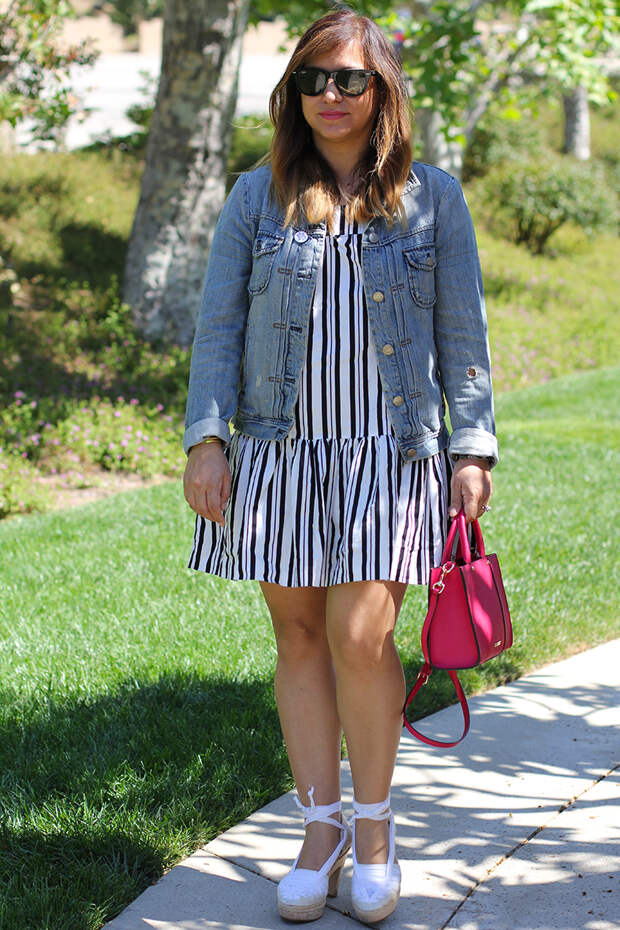 My love affair with stripes continue with this spring dress