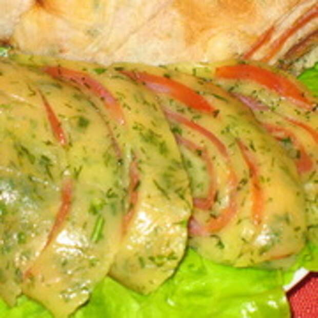 Сырный рулет с курицей