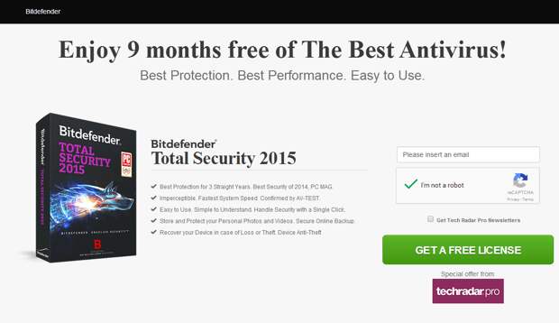 Bitdefender Total Security на 9 месяцев бесплатно