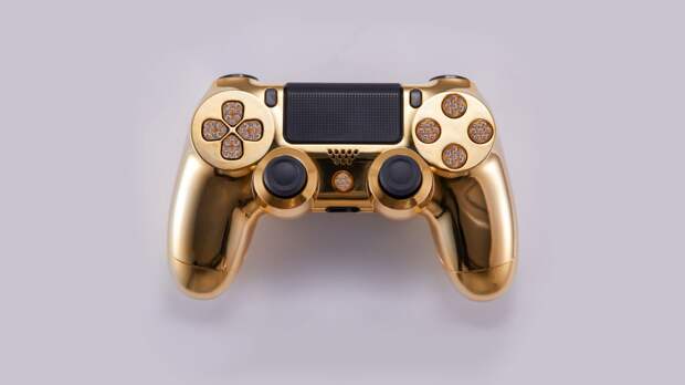 В продажу поступил контроллер PS4 из золота с бриллиантами