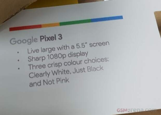 Google выпустит Pixel 3 в новом "не розовом" цвете