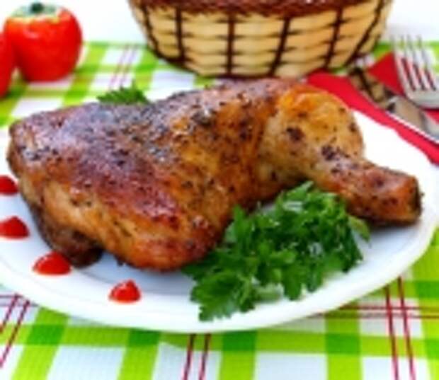 Куриные окорочка в духовке под соусом терияки