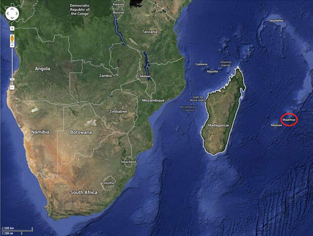 Таинственная иллюзия подводного водопада у острова Маврикий
