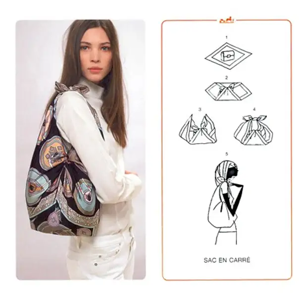 Мастер-класс: летняя сумка из шейного платка | manikyrsha.ru