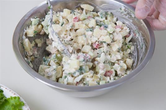 Салат по-гальски - пошаговый кулинарный фото-рецепт