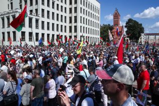 Митинг за Лукашенко в Минске