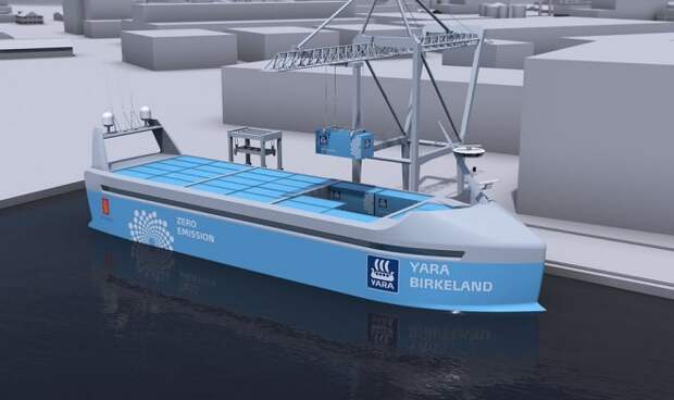 Первый беспилотный контейнеровоз на электротяге отправится в плавание в 2018 году