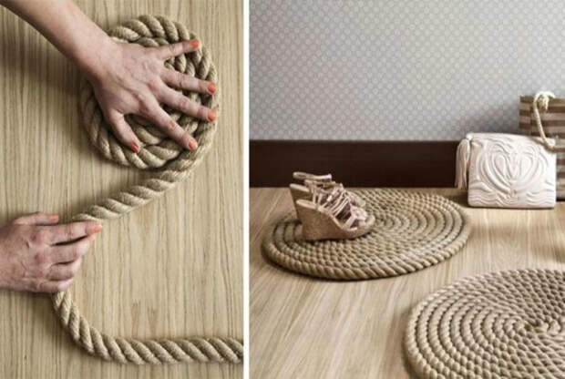 Коврик из каната. Коврик из каната.