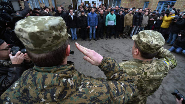 Четвертая волна мобилизации в украинскую армию. Архивное фото