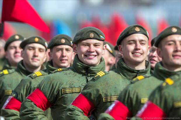 Наземная часть репетиции парада