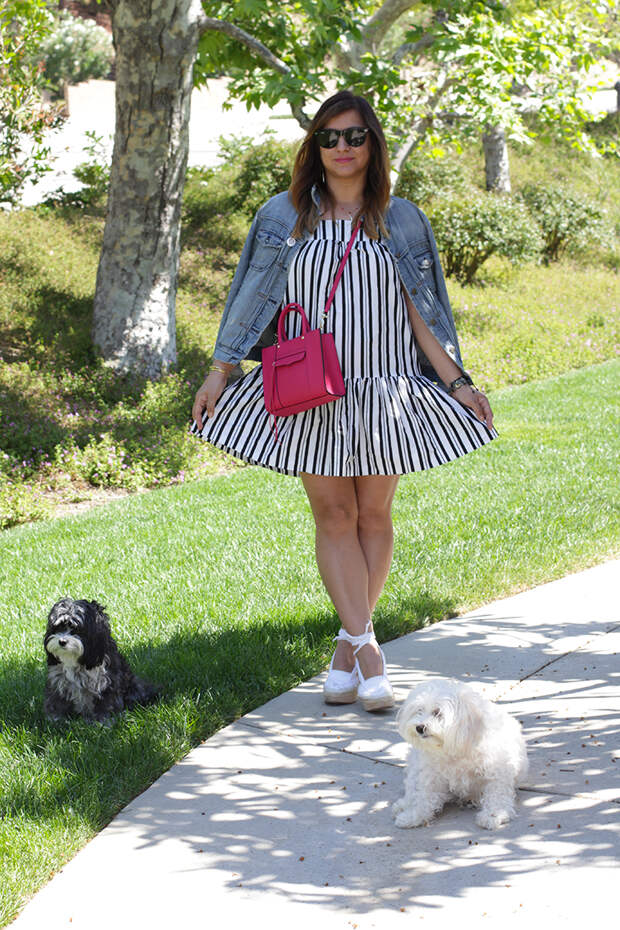 Stripes on my spring dress