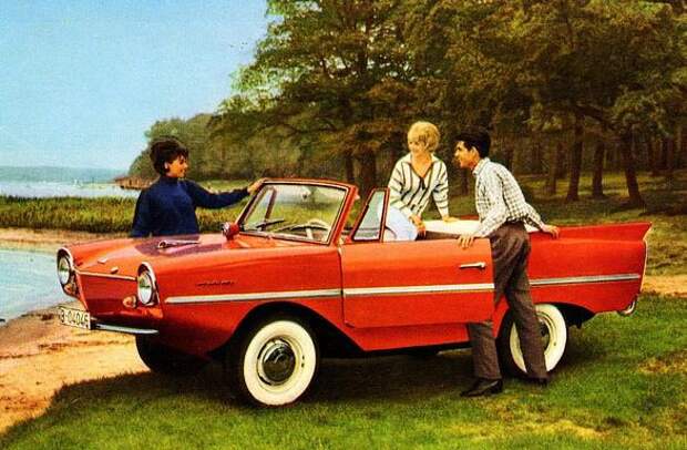Амфибия Amphicar 770 (1961-68) авто, история