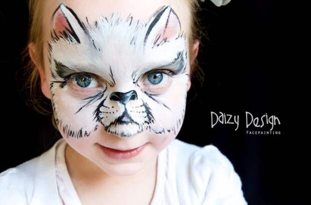 daizy design, кристи льюис, рисунки на лицах 